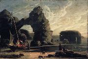 Robert Salmon Curious Rocks, Coast of Scotland France oil painting artist